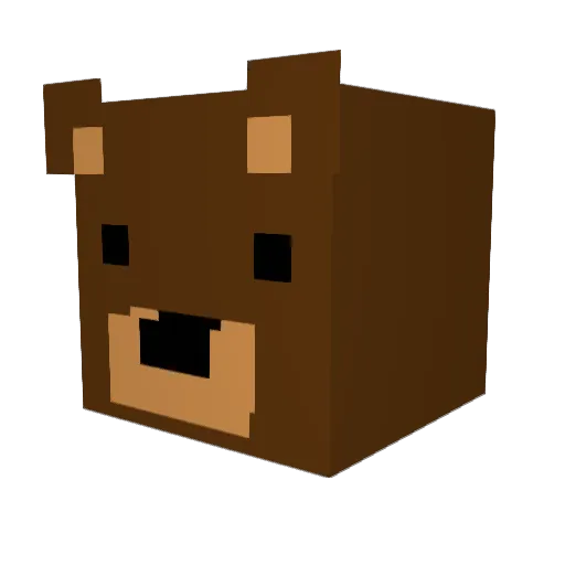 daws1202 Minecraft avatar head, 3D render