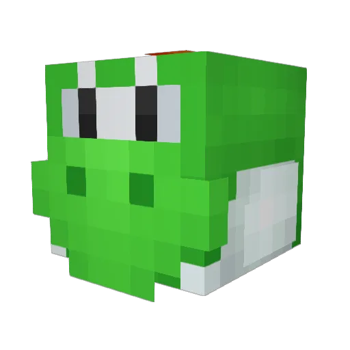 dax2kool Minecraft avatar head, 3D render
