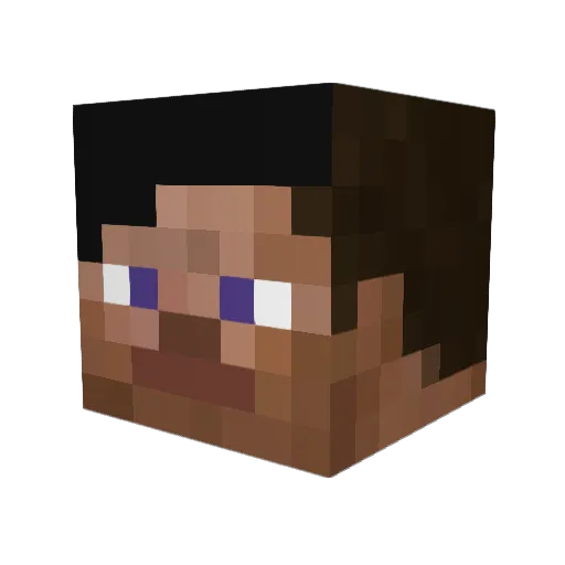 daxenraf Minecraft avatar head, 3D render