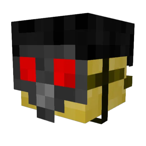 daxtaxthetiger Minecraft avatar head, 3D render