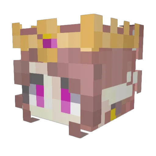 daxzxd Minecraft avatar head, 3D render