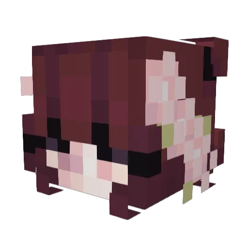 dayaaaa_08 Minecraft avatar head, 3D render