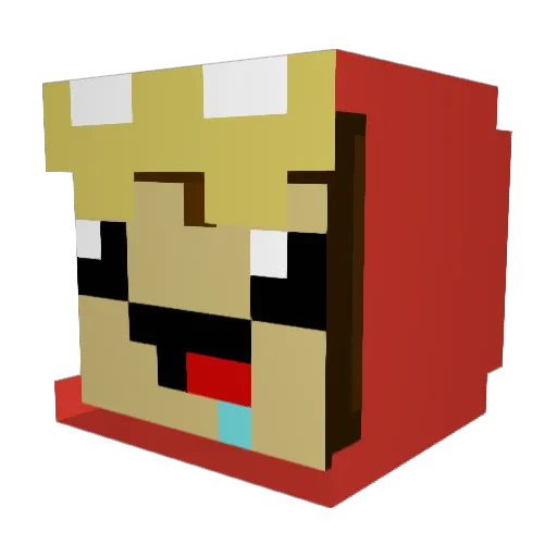 dayday090 Minecraft avatar head, 3D render