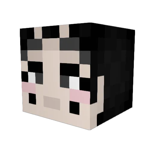 daydreamrot Minecraft avatar head, 3D render