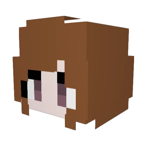 dayeon0513 Minecraft avatar head, 3D render