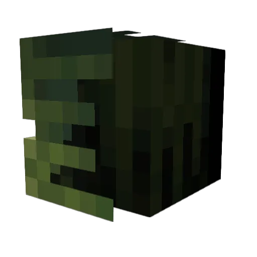 dayeri Minecraft avatar head, 3D render