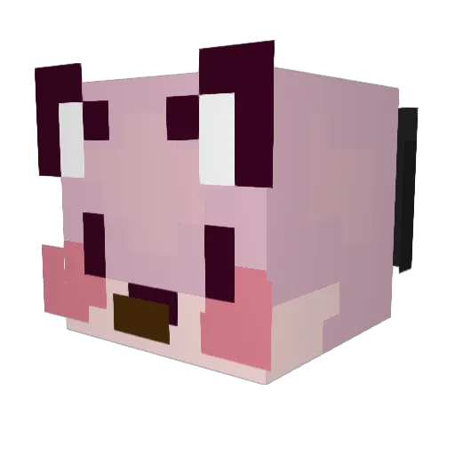 dayflite Minecraft avatar head, 3D render