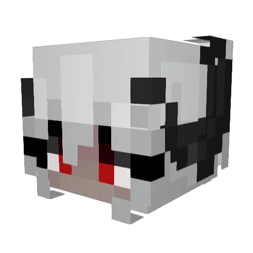 dayklab Minecraft avatar head, 3D render