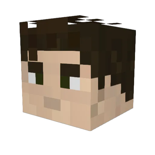 dayks94 Minecraft avatar head, 3D render