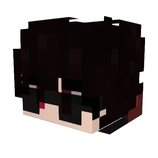 daylightUn Minecraft avatar head, 3D render