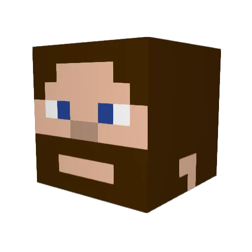 dayman Minecraft avatar head, 3D render