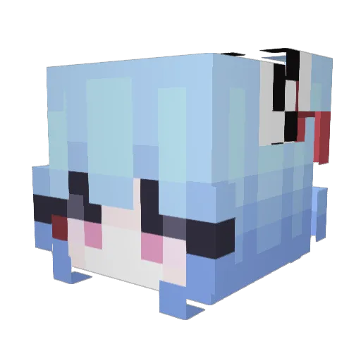 dayou520 Minecraft avatar head, 3D render