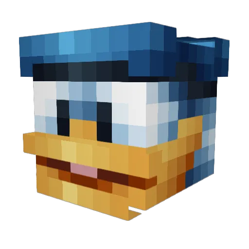 daysofgreen Minecraft avatar head, 3D render