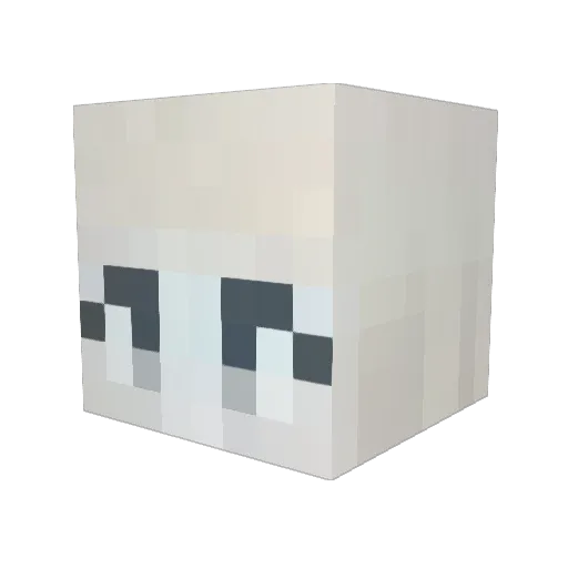 dayuya08 Minecraft avatar head, 3D render