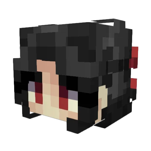 dazed_ Minecraft avatar head, 3D render