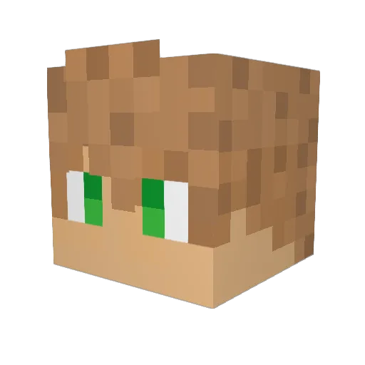 dazei Minecraft avatar head, 3D render