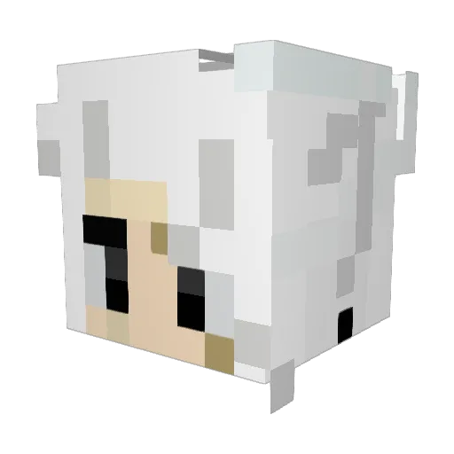 dazmo Minecraft avatar head, 3D render