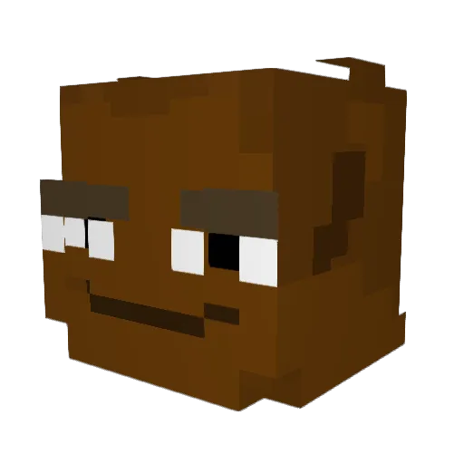 dazouuu_ Minecraft avatar head, 3D render