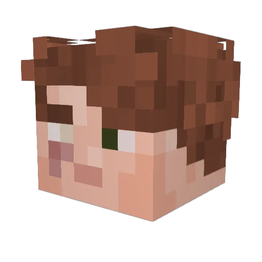 dazz863 Minecraft avatar head, 3D render