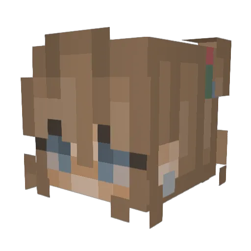 dazzling_gems Minecraft avatar head, 3D render