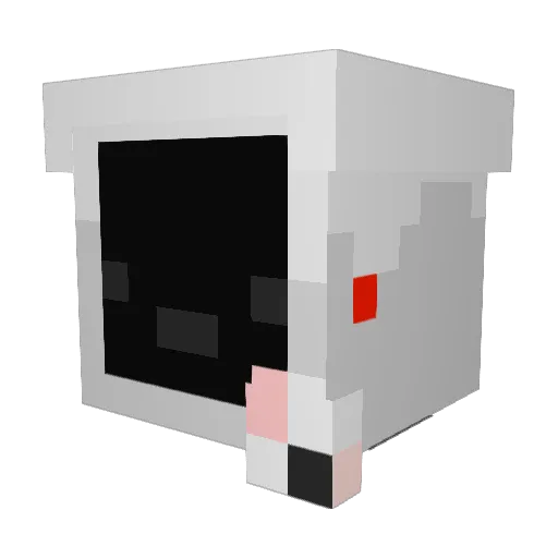 db894 Minecraft avatar head, 3D render