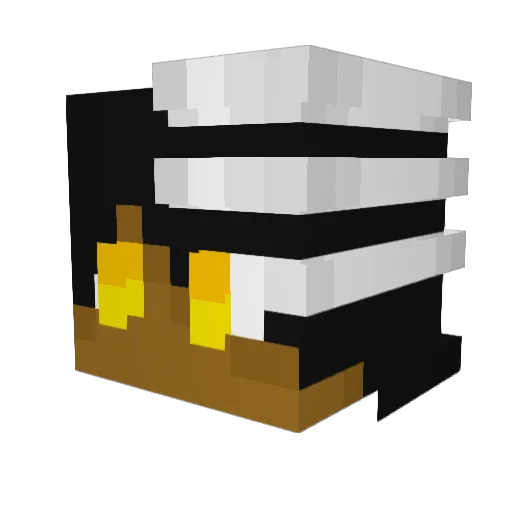 db_b2 Minecraft avatar head, 3D render