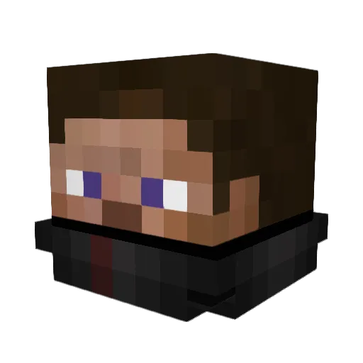 dbaker50 Minecraft avatar head, 3D render