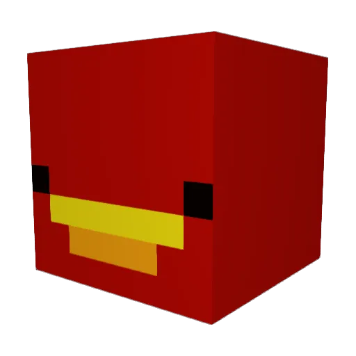 dbalster Minecraft avatar head, 3D render