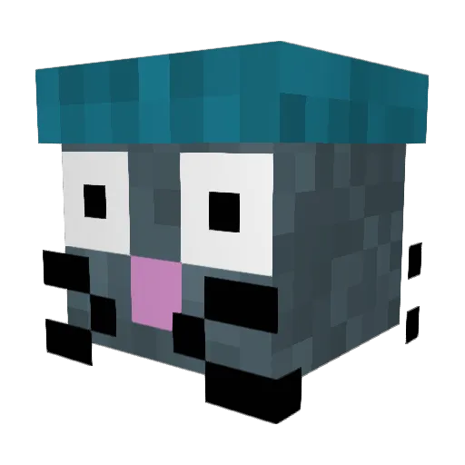 dbarci Minecraft avatar head, 3D render