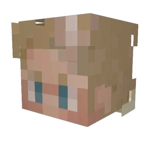 dbarreto Minecraft avatar head, 3D render