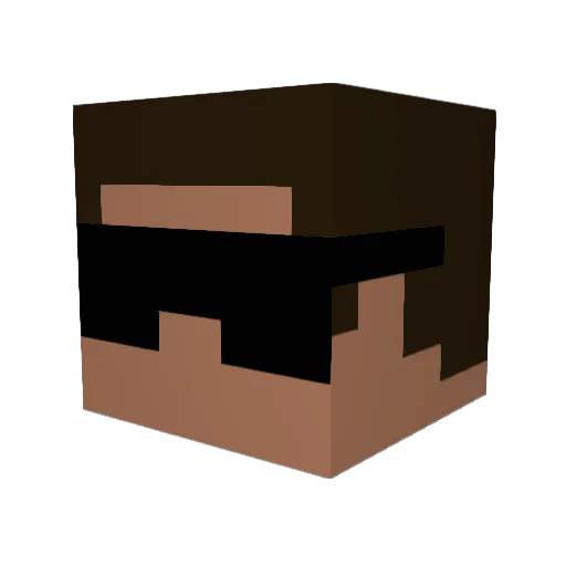 dbauer98 Minecraft avatar head, 3D render