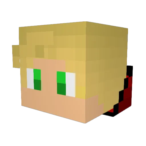 dbbr97 Minecraft avatar head, 3D render