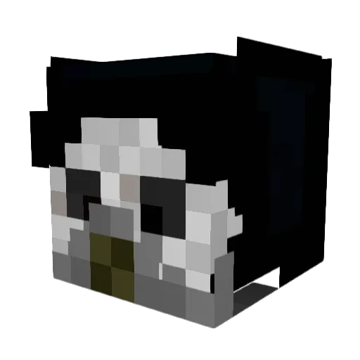 dbbros Minecraft avatar head, 3D render