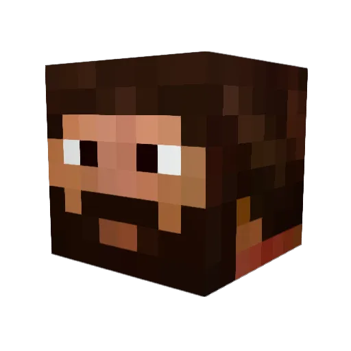 dbean_666 Minecraft avatar head, 3D render