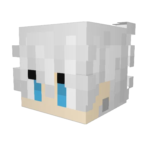 dbehdgus Minecraft avatar head, 3D render