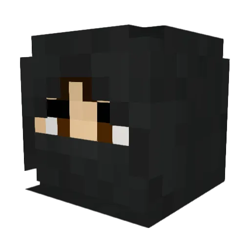 dbfurr Minecraft avatar head, 3D render