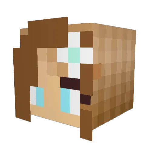 dbgourlay Minecraft avatar head, 3D render
