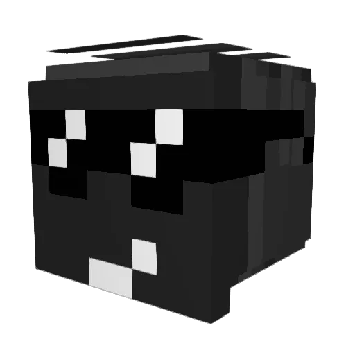 dblockontop Minecraft avatar head, 3D render