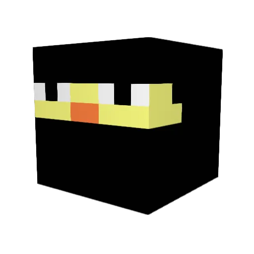 dbo222 Minecraft avatar head, 3D render