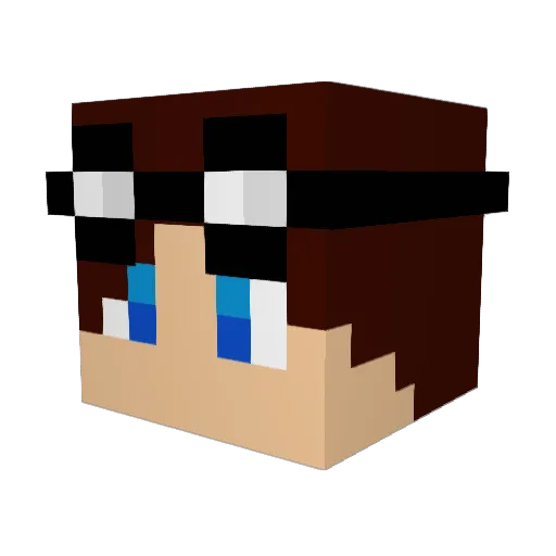 dbonarius Minecraft avatar head, 3D render