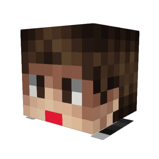 dborg Minecraft avatar head, 3D render