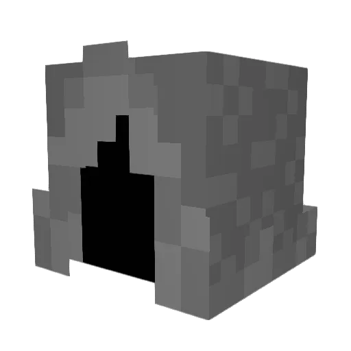 dbpblocks Minecraft avatar head, 3D render