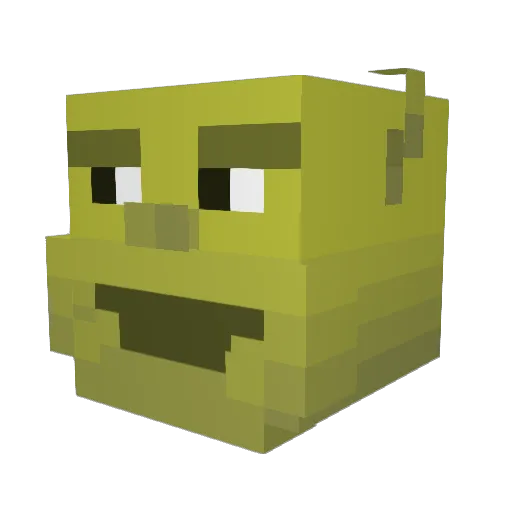 dbstldn Minecraft avatar head, 3D render