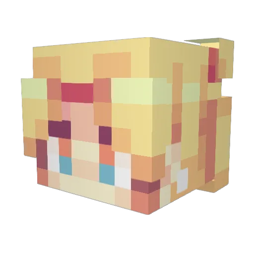 dbt_m Minecraft avatar head, 3D render