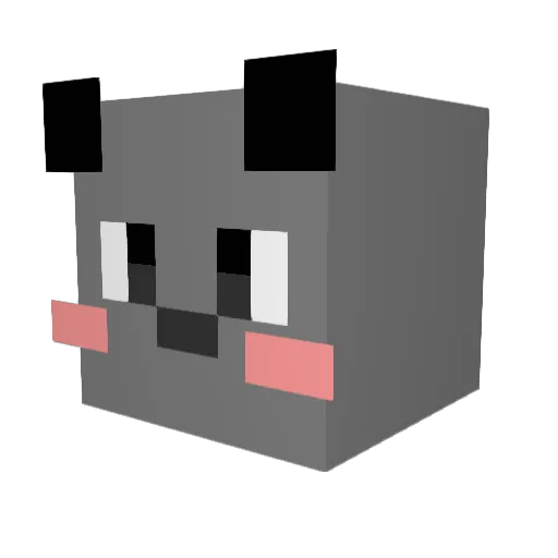 dbxo5655 Minecraft avatar head, 3D render