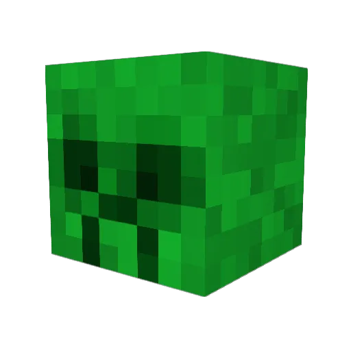 dc_cush Minecraft avatar head, 3D render