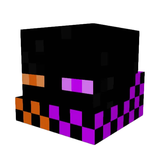 dc_demi Minecraft avatar head, 3D render