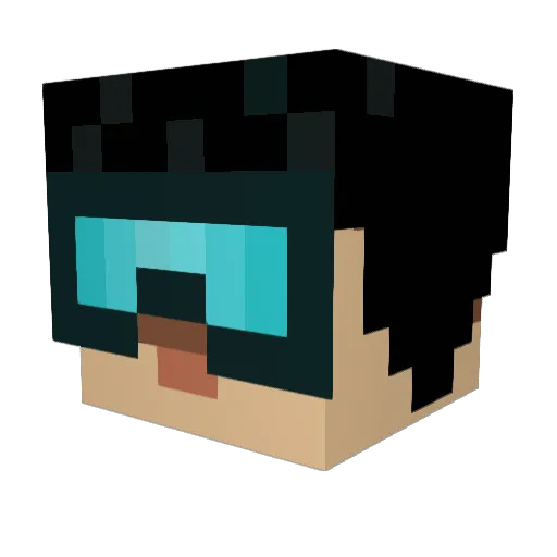 dcapez10 Minecraft avatar head, 3D render
