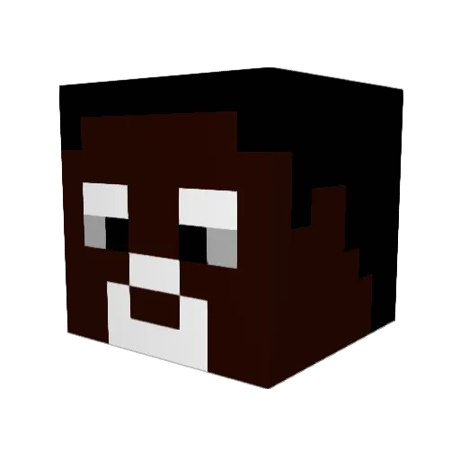 dcarch Minecraft avatar head, 3D render