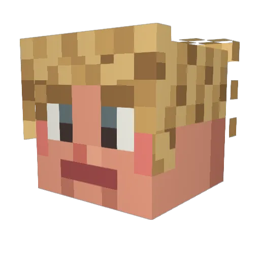 dcastro805lipid_ Minecraft avatar head, 3D render